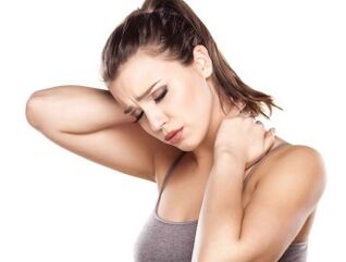 The girl has neck joint disease