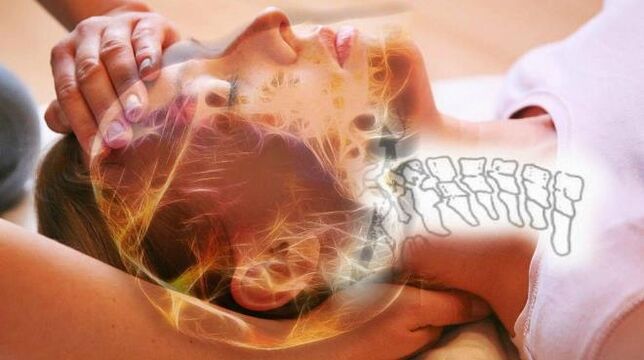 Change degeneration in the spinal disc in the cervical bone