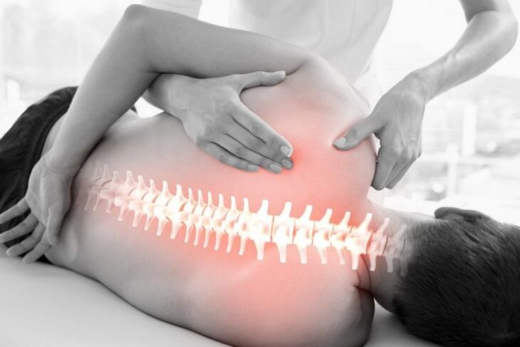 Manual therapy session for thoracic osteoarthritis